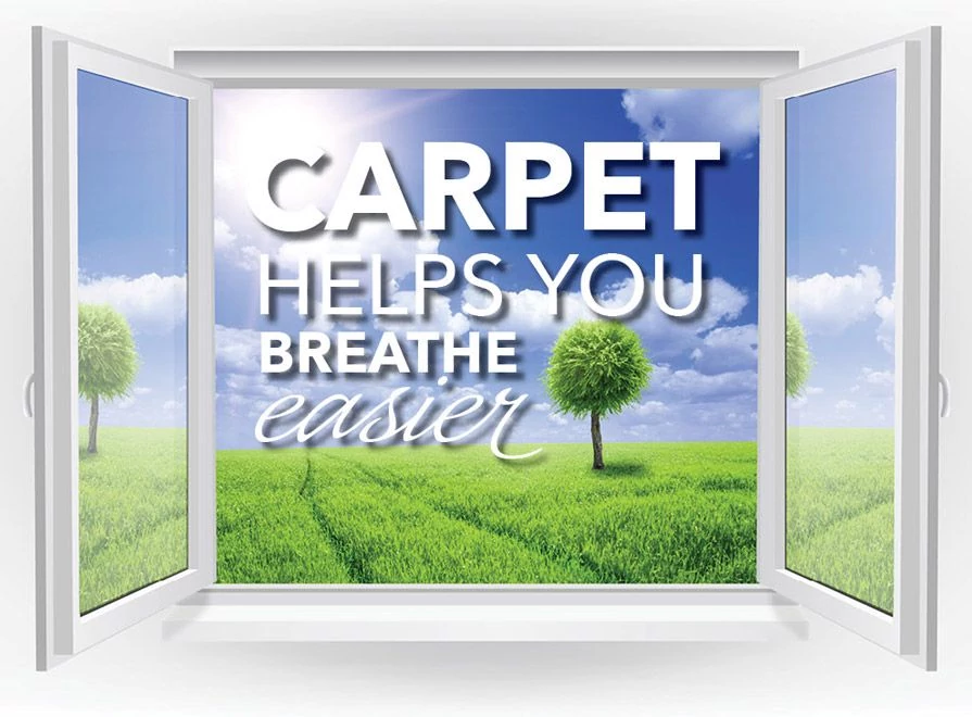 CARPET HELPS YOU BREATHE EASIER